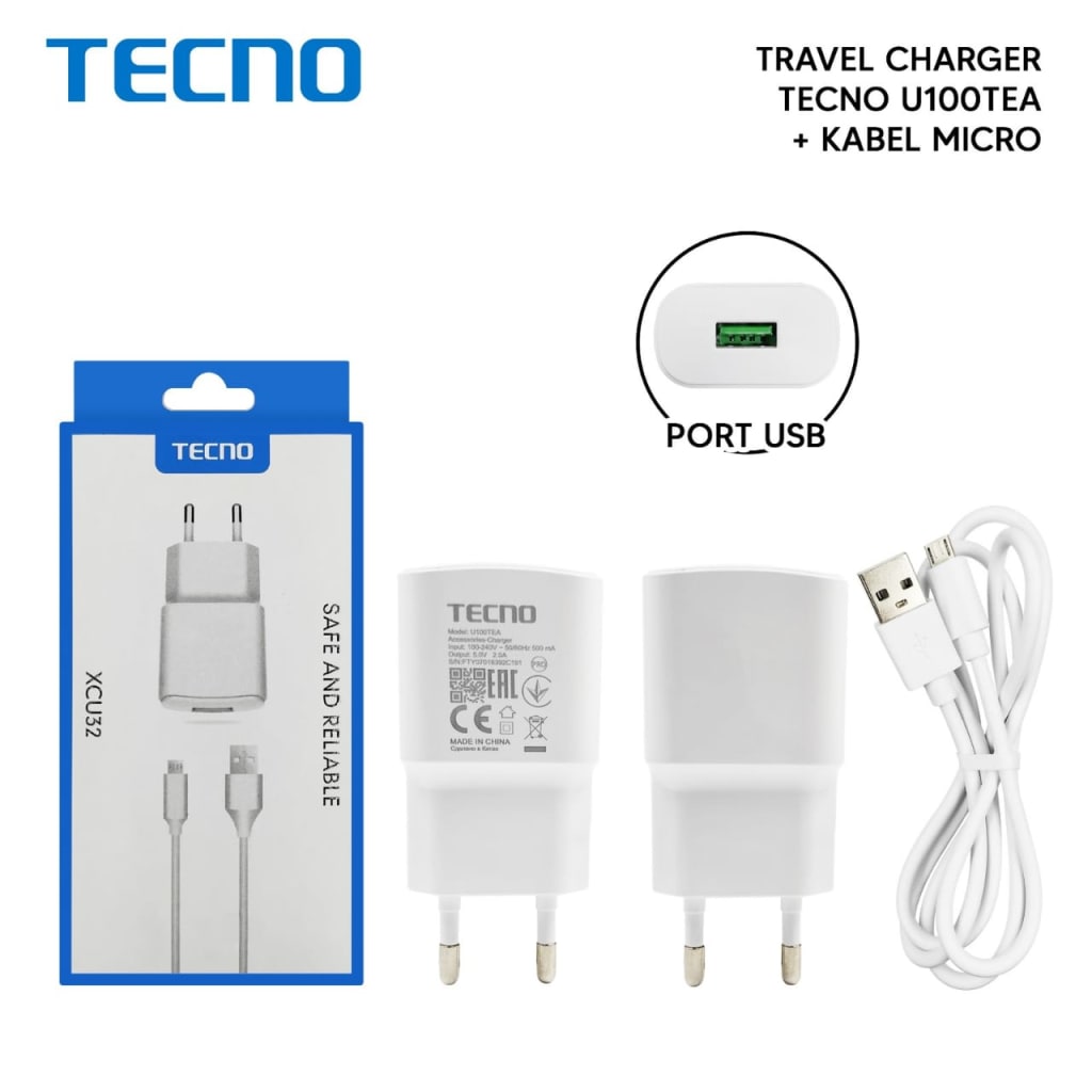 CHARGER TECNO U100TEA di qeong.com