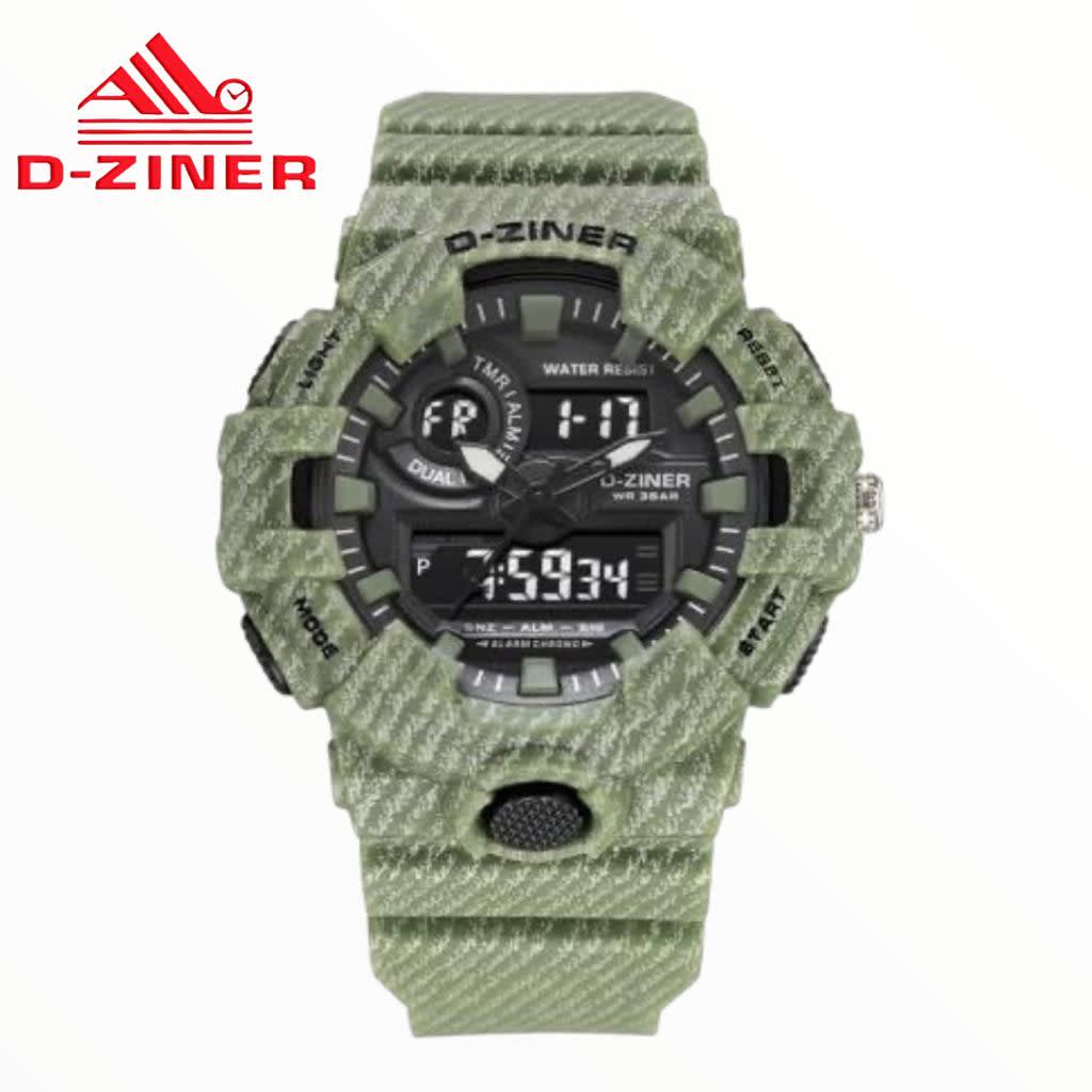 JAM TANGAN PRIA DZINER 8018 LEVIS ORIGINAL DOUBLE TIME WATER RESISTANT 3OM di qeong.com