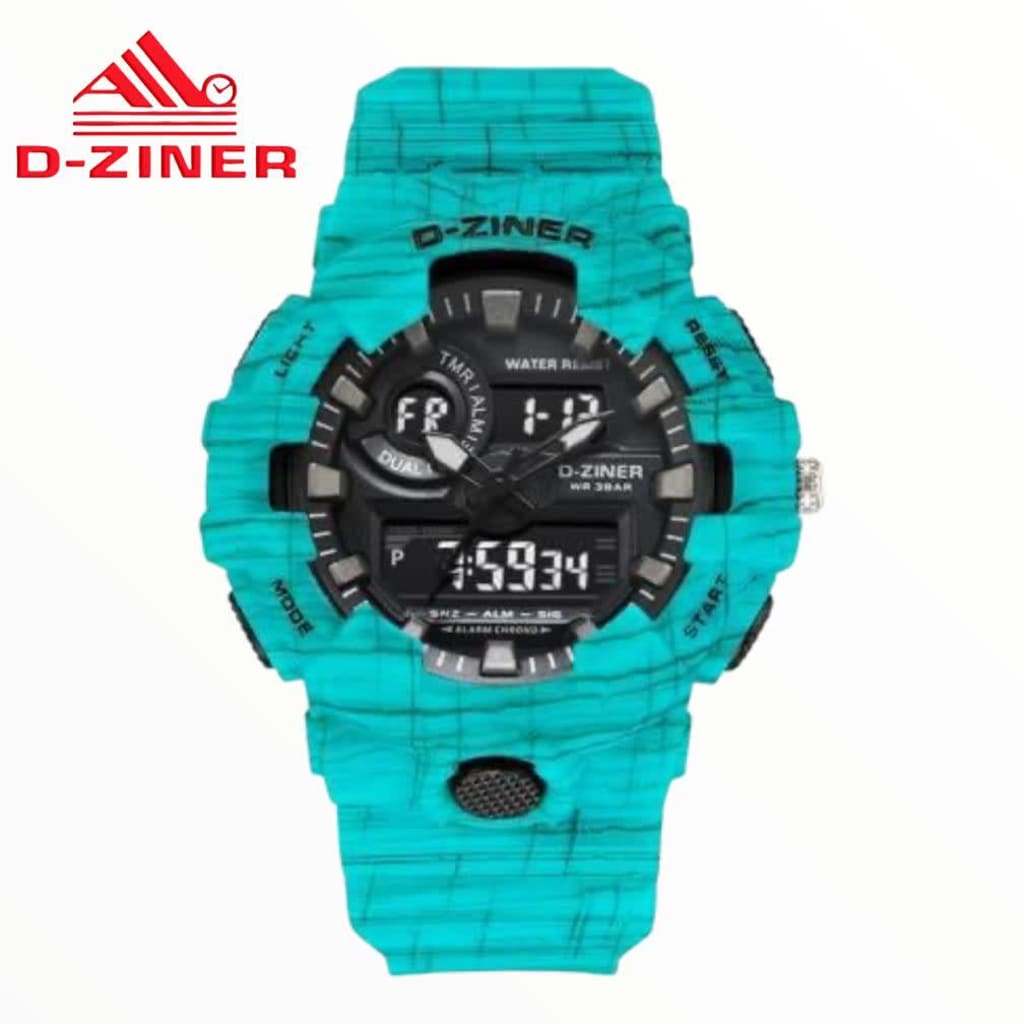 JAM TANGAN PRIA DZINER 8018 LEVIS ORIGINAL DOUBLE TIME WATER RESISTANT 3OM di qeong.com