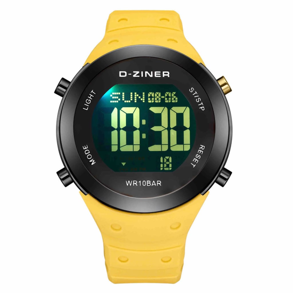 Jam tangan Pria DZINER 8320 digital Original garansi resmi 1 tahun water resistant 5ATM di qeong.com