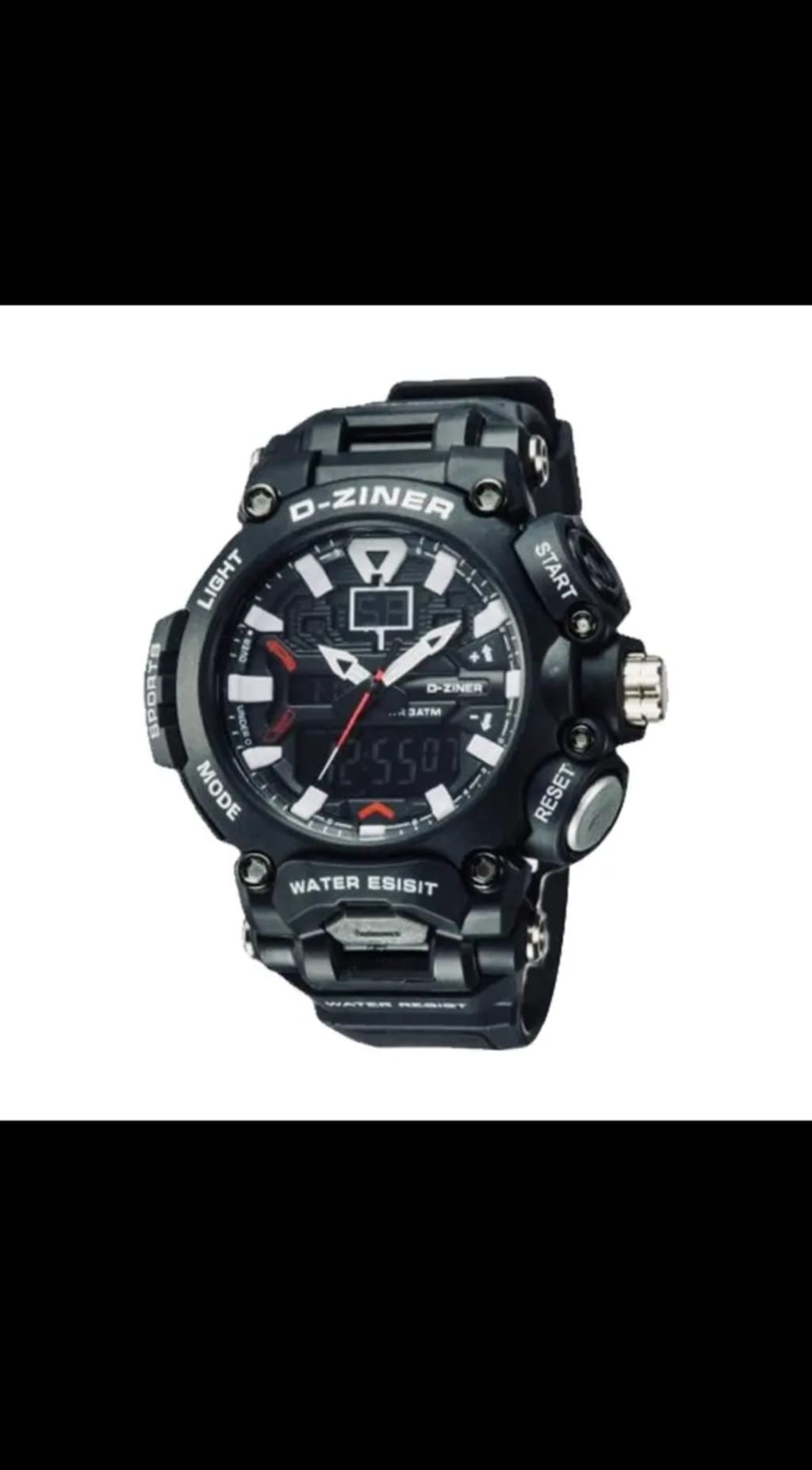 JAM TANGAN PRIA DZINER 8298 DOUBLE TIME WATER RESISTANT 30M di qeong.com