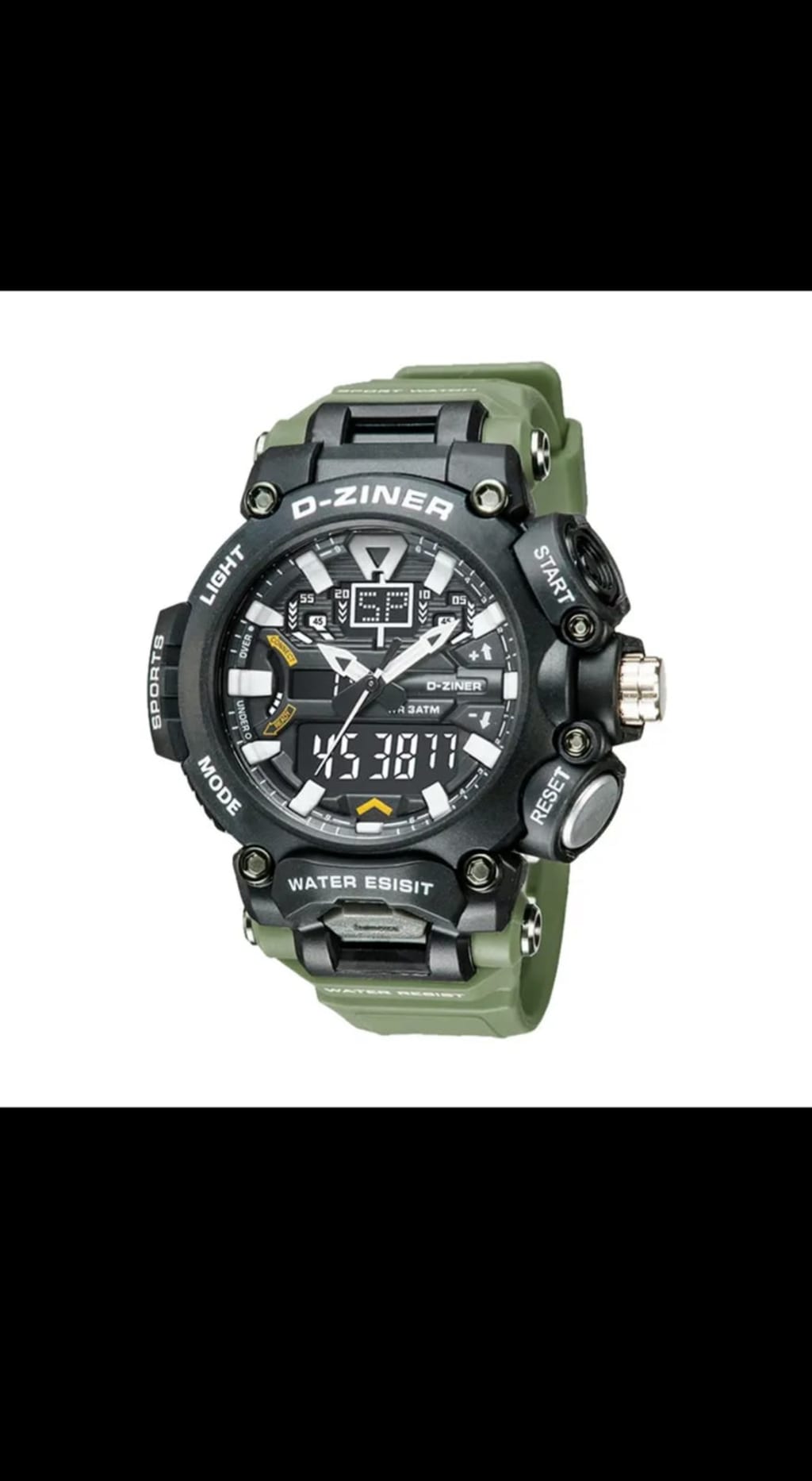 JAM TANGAN PRIA DZINER 8298 DOUBLE TIME WATER RESISTANT 30M di qeong.com