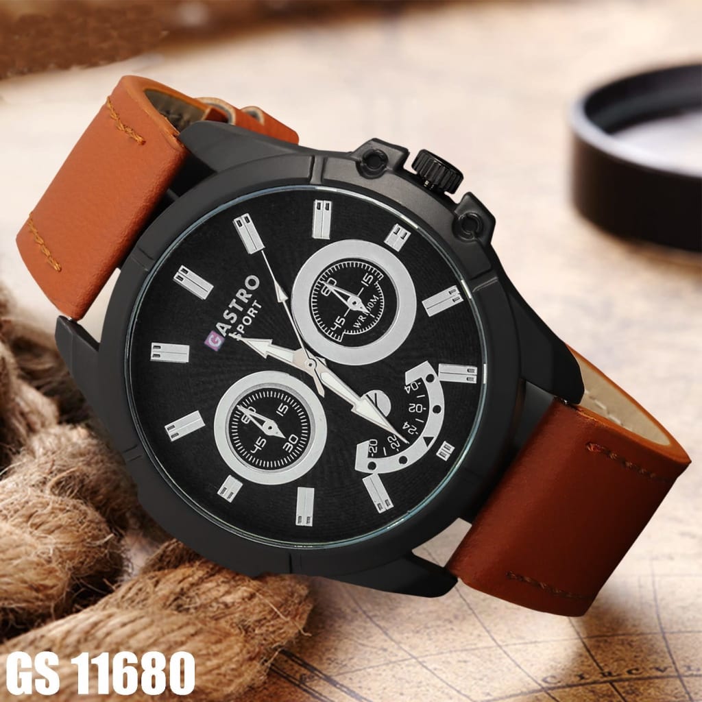 JAM TANGAN GASTRO KULIT 11680 di qeong.com