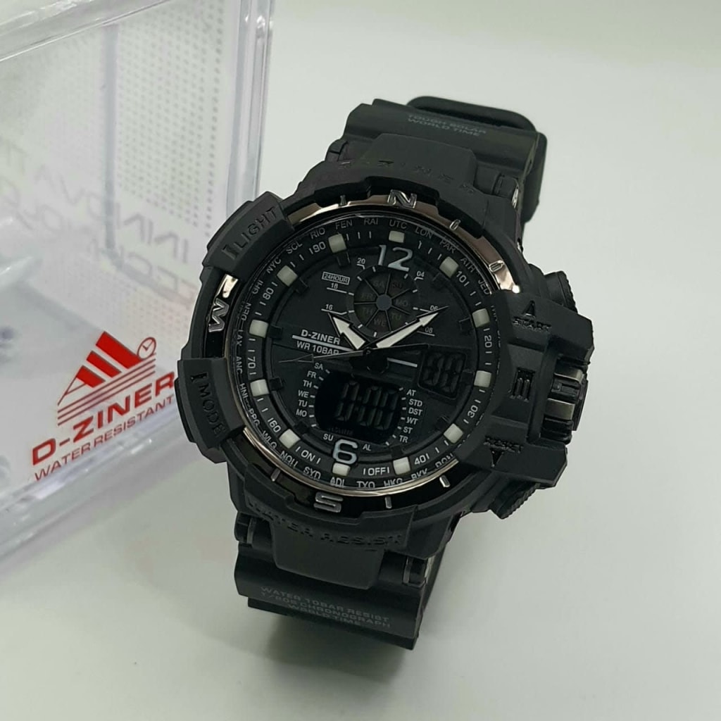 JAM TANGAN PRIA DZINER 8068 SPORTY di qeong.com