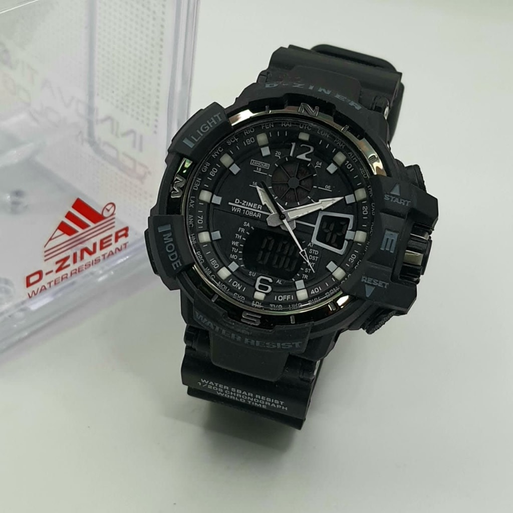 JAM TANGAN PRIA DZINER 8068 SPORTY di qeong.com