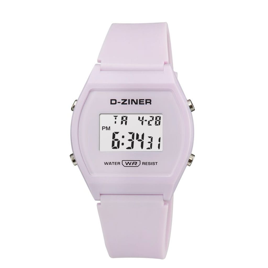 JAM TANGAN WANITA DZINER 8214 RUBBER DIGITAL WATER RESISTANT 30M di qeong.com