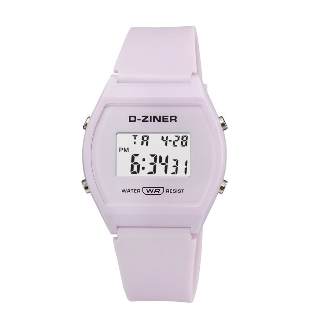 JAM TANGAN WANITA DZINER 8214 RUBBER DIGITAL WATER RESISTANT 30M di qeong.com