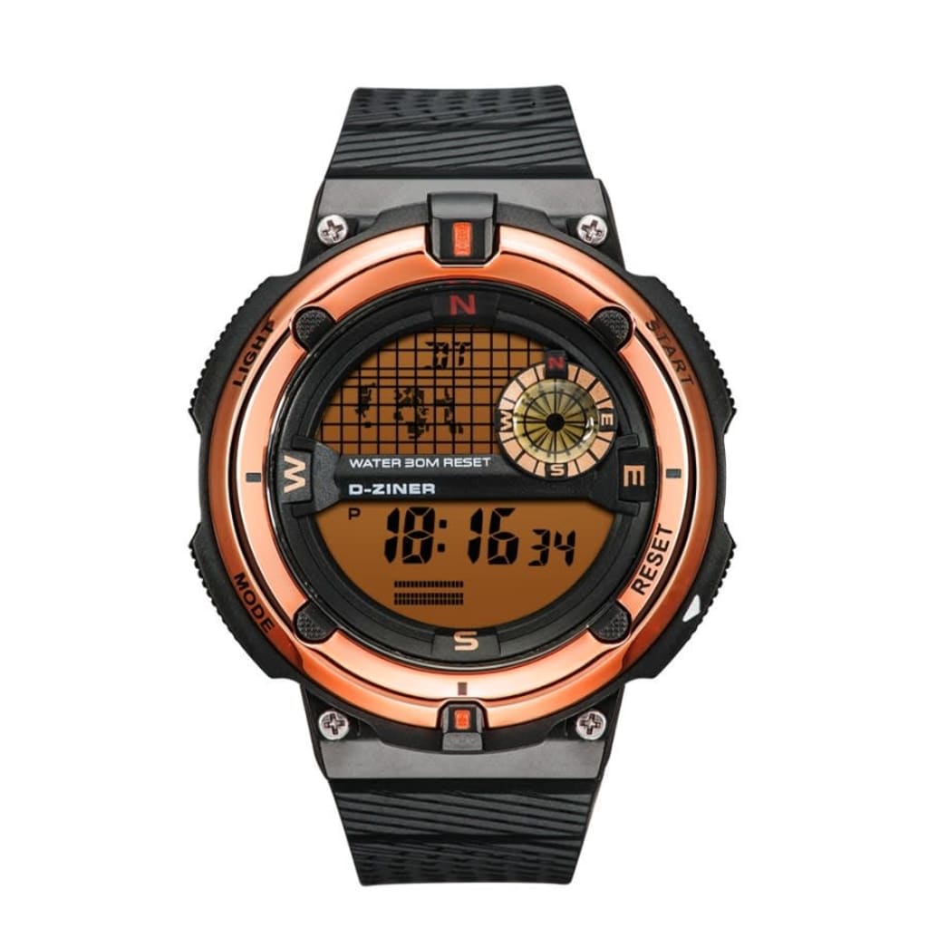 JAM TANGAN PRIA DZINER 8277 DIGITAL WATER RESISTANT 30M di qeong.com