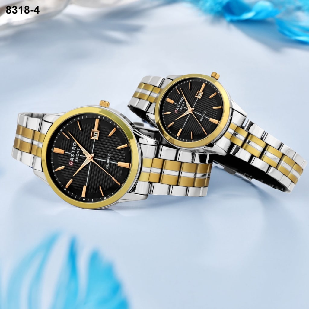 JAM TANGAN GASTRO RANTAI TANGGAL COUPLE 8318 4 di qeong.com