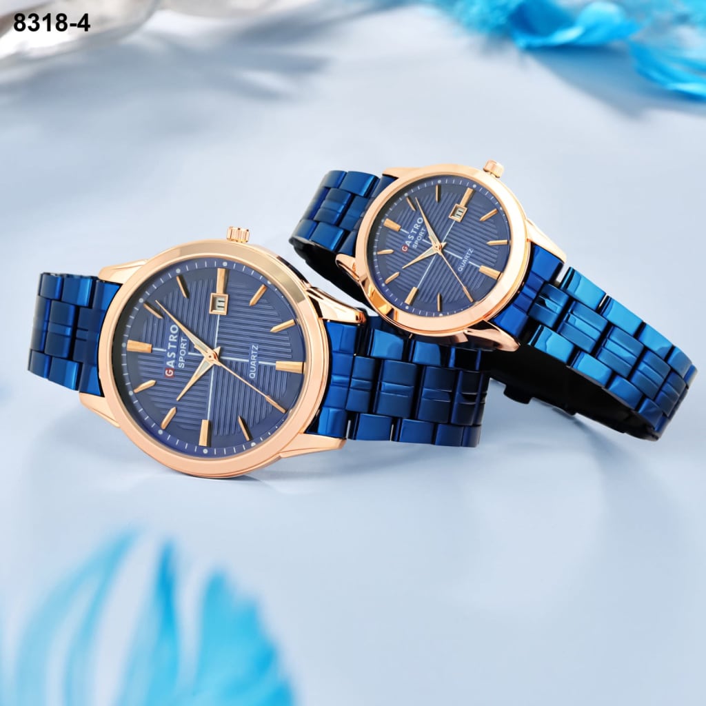 JAM TANGAN GASTRO RANTAI TANGGAL COUPLE 8318 4 di qeong.com