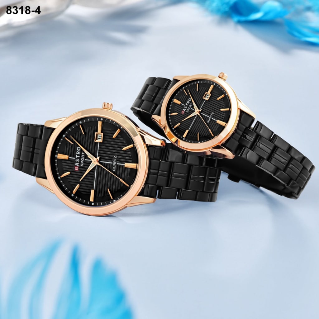 JAM TANGAN GASTRO RANTAI TANGGAL COUPLE 8318 4 di qeong.com