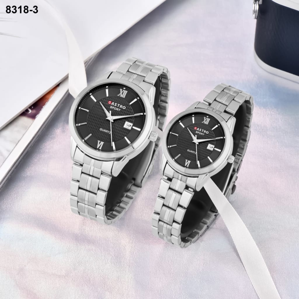 JAM TANGAN GASTRO RANTAI TANGGAL COUPLE 8318 3 di qeong.com