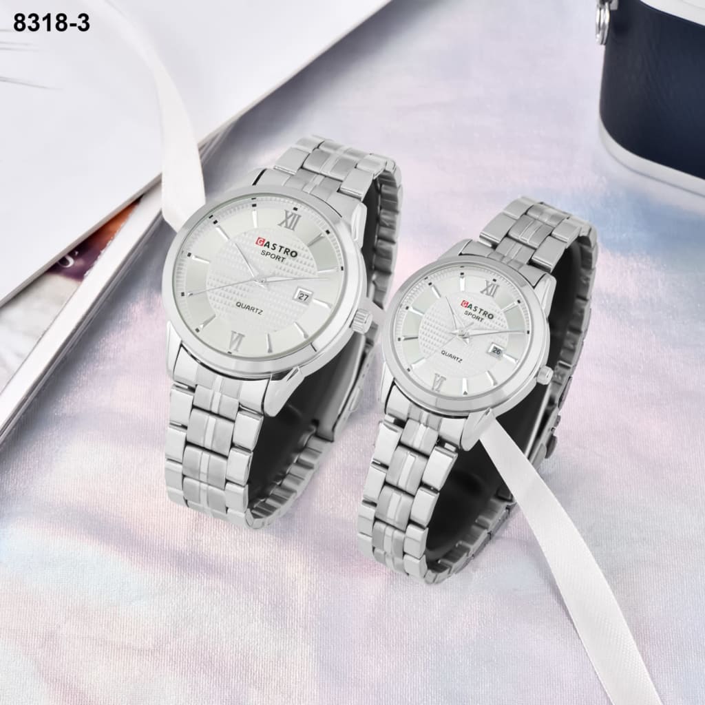 JAM TANGAN GASTRO RANTAI TANGGAL COUPLE 8318 3 di qeong.com