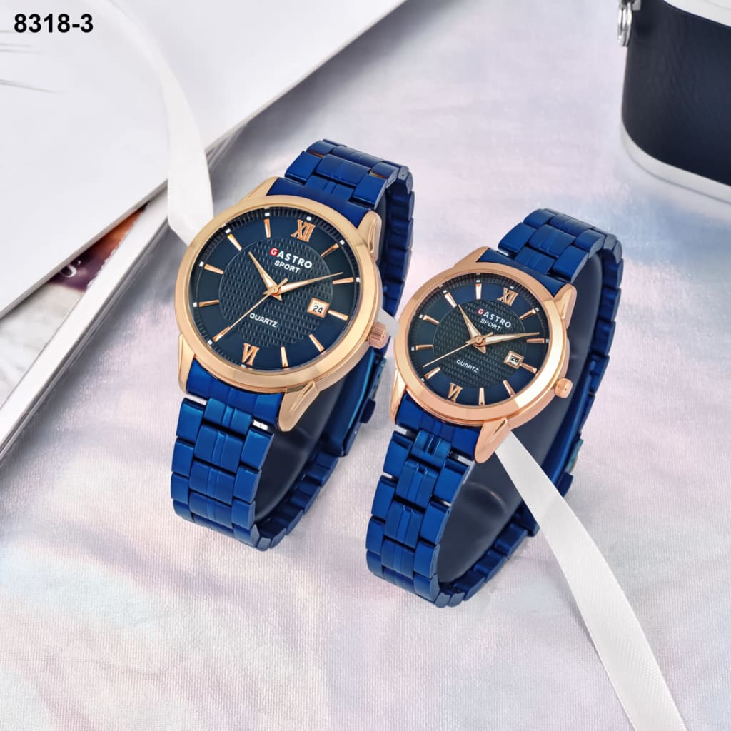 JAM TANGAN GASTRO RANTAI TANGGAL COUPLE 8318 3 di qeong.com