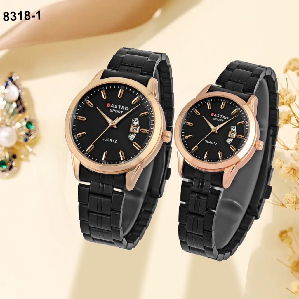 JAM TANGAN GASTRO RANTAI TANGGAL COUPLE 8318 1 di qeong.com