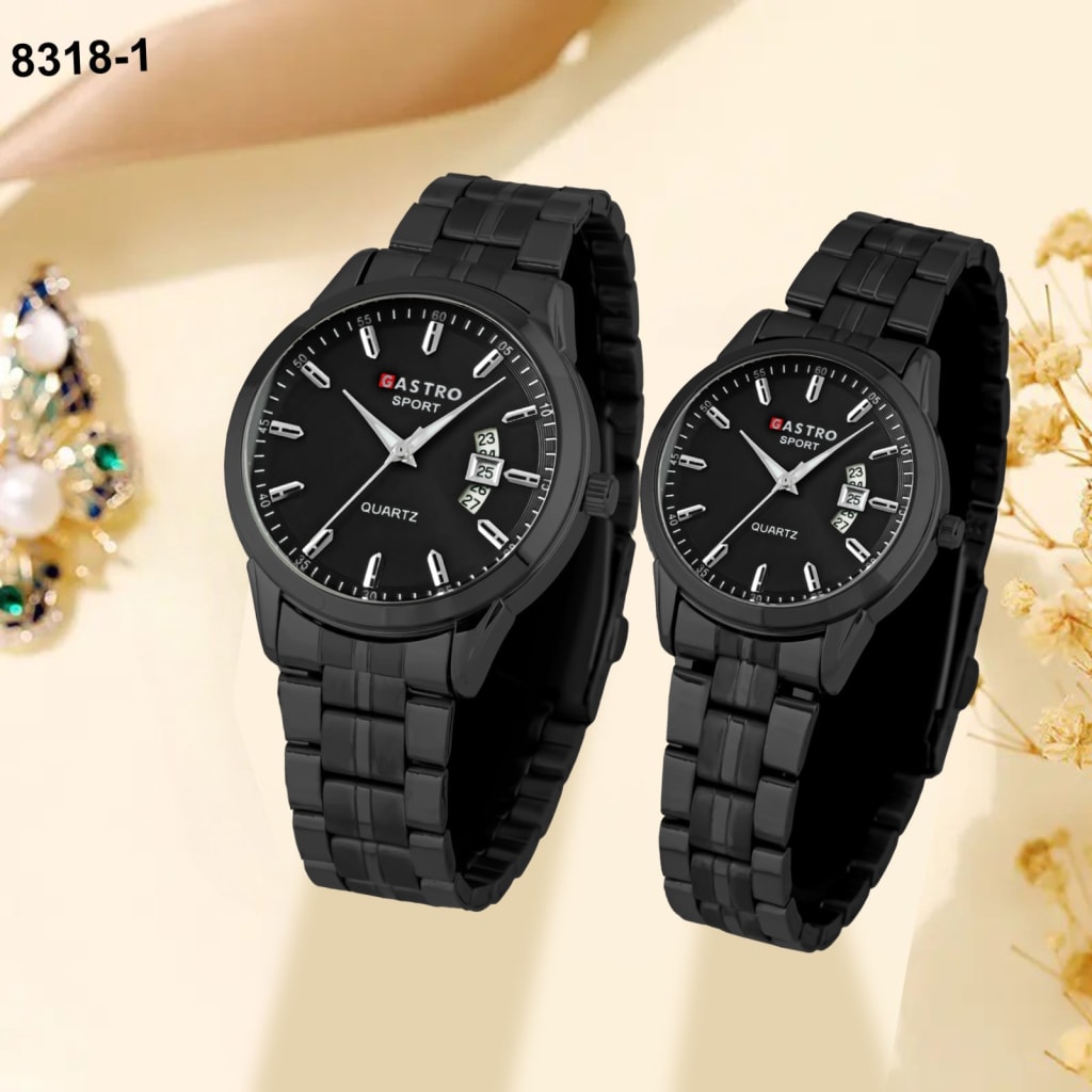 JAM TANGAN GASTRO RANTAI TANGGAL COUPLE 8318 1 di qeong.com