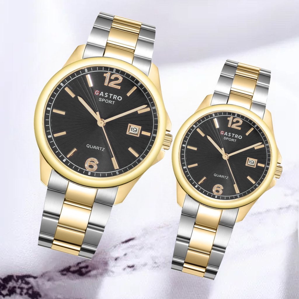 JAM TANGAN GASTRO RANTAI TANGGAL COUPLE 8319 5 di qeong.com