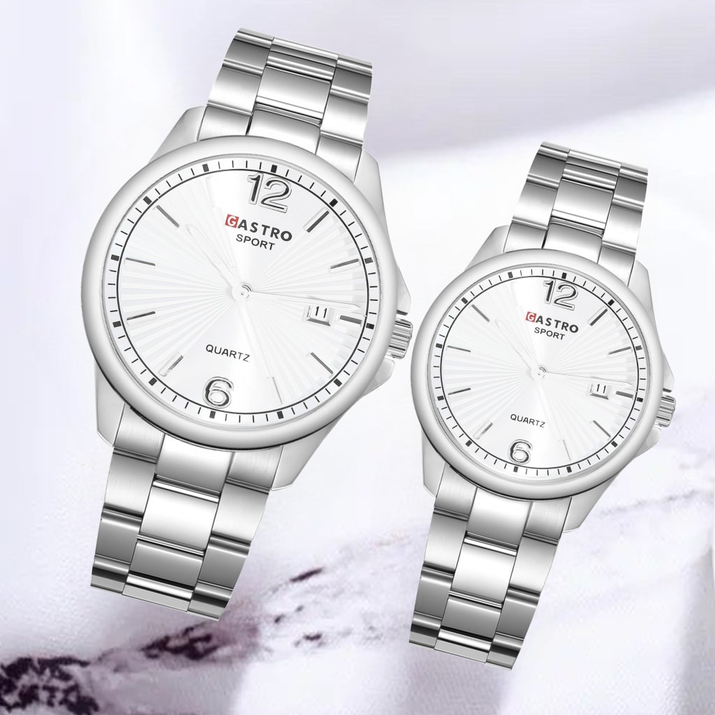 JAM TANGAN GASTRO RANTAI TANGGAL COUPLE 8319 5 di qeong.com