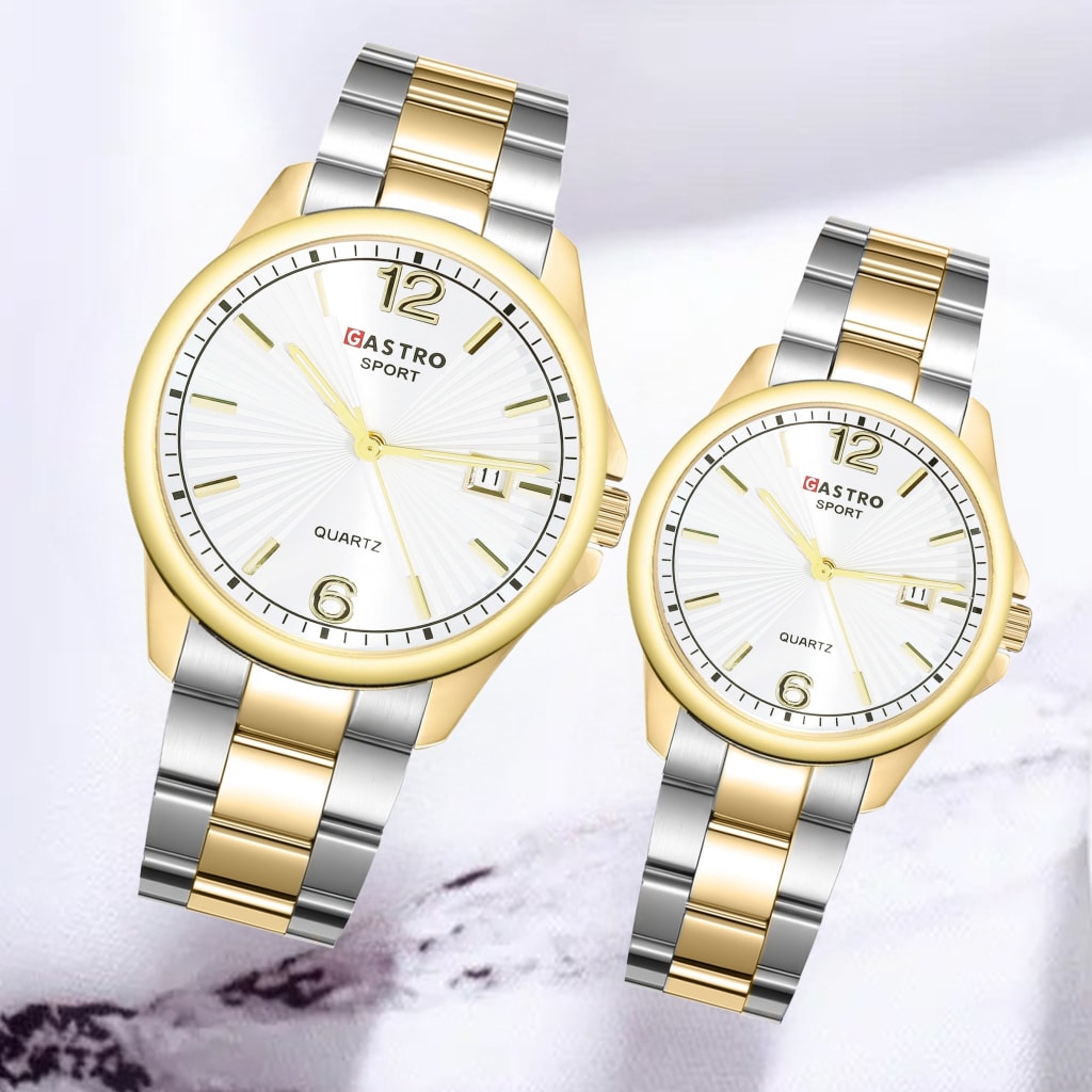 JAM TANGAN GASTRO RANTAI TANGGAL COUPLE 8319 5 di qeong.com