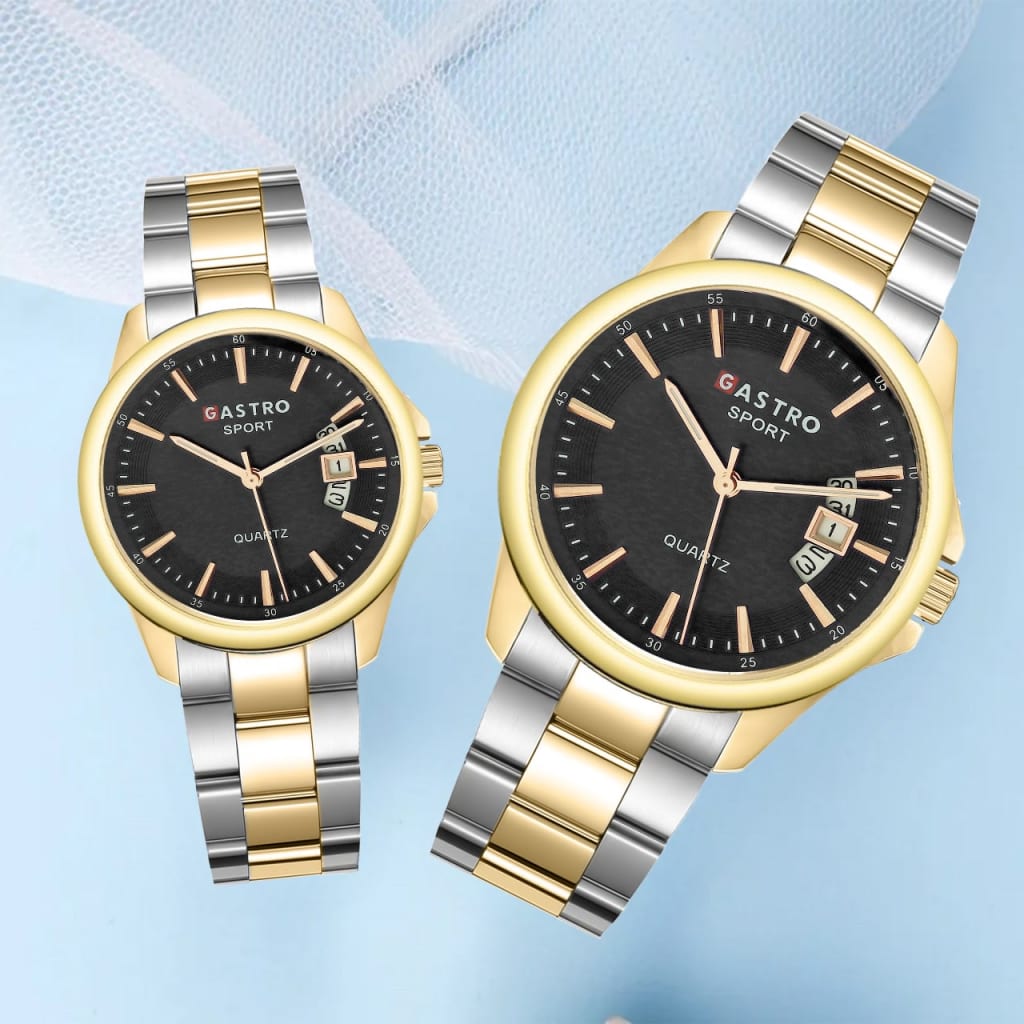 JAM TANGAN GASTRO RANTAI TANGGAL COUPLE 8319 4 di qeong.com