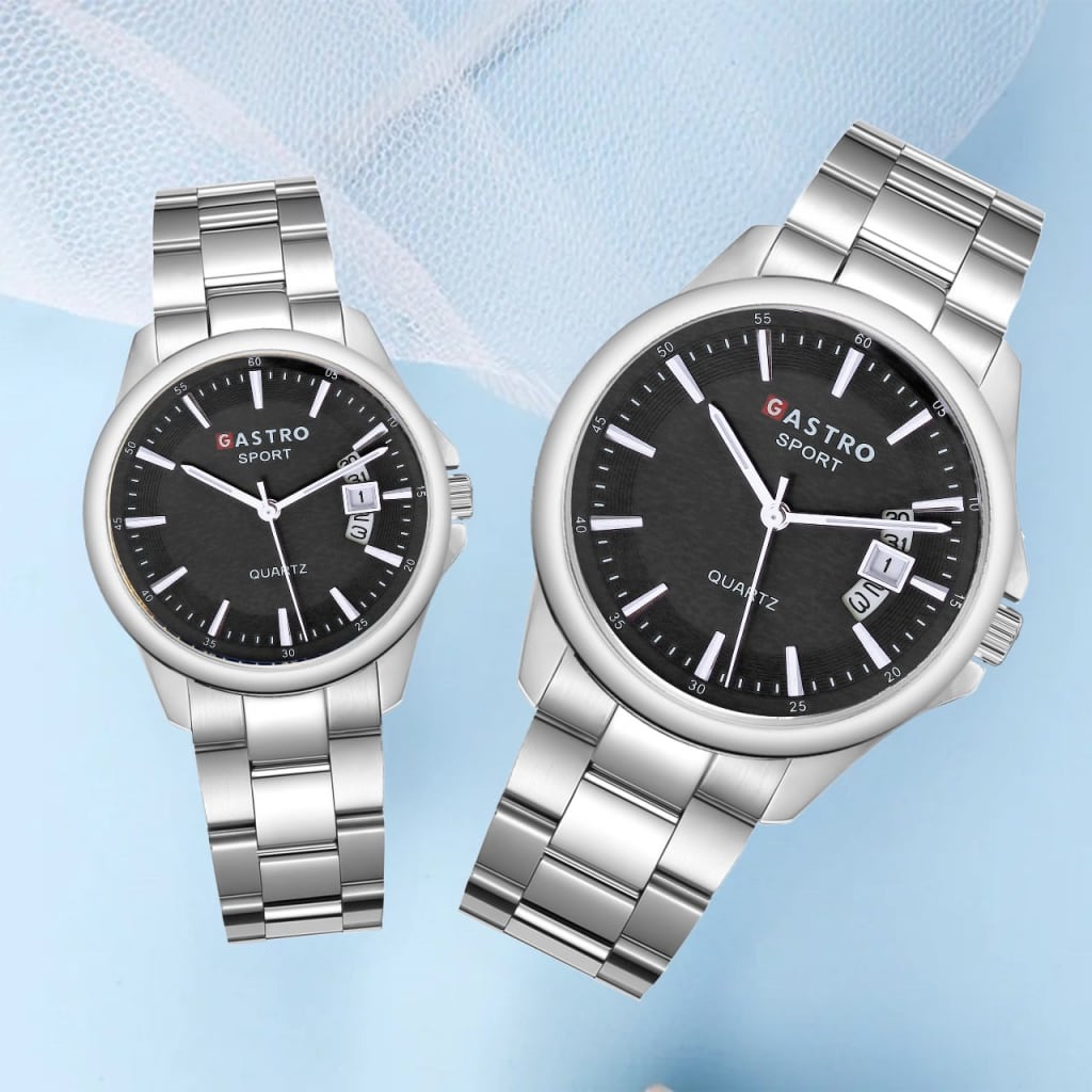 JAM TANGAN GASTRO RANTAI TANGGAL COUPLE 8319 4 di qeong.com