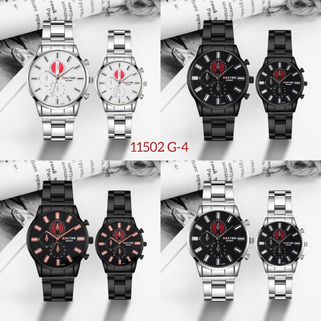 JAM TANGAN GASTRO RANTAI COUPLE 11502 4 di qeong.com