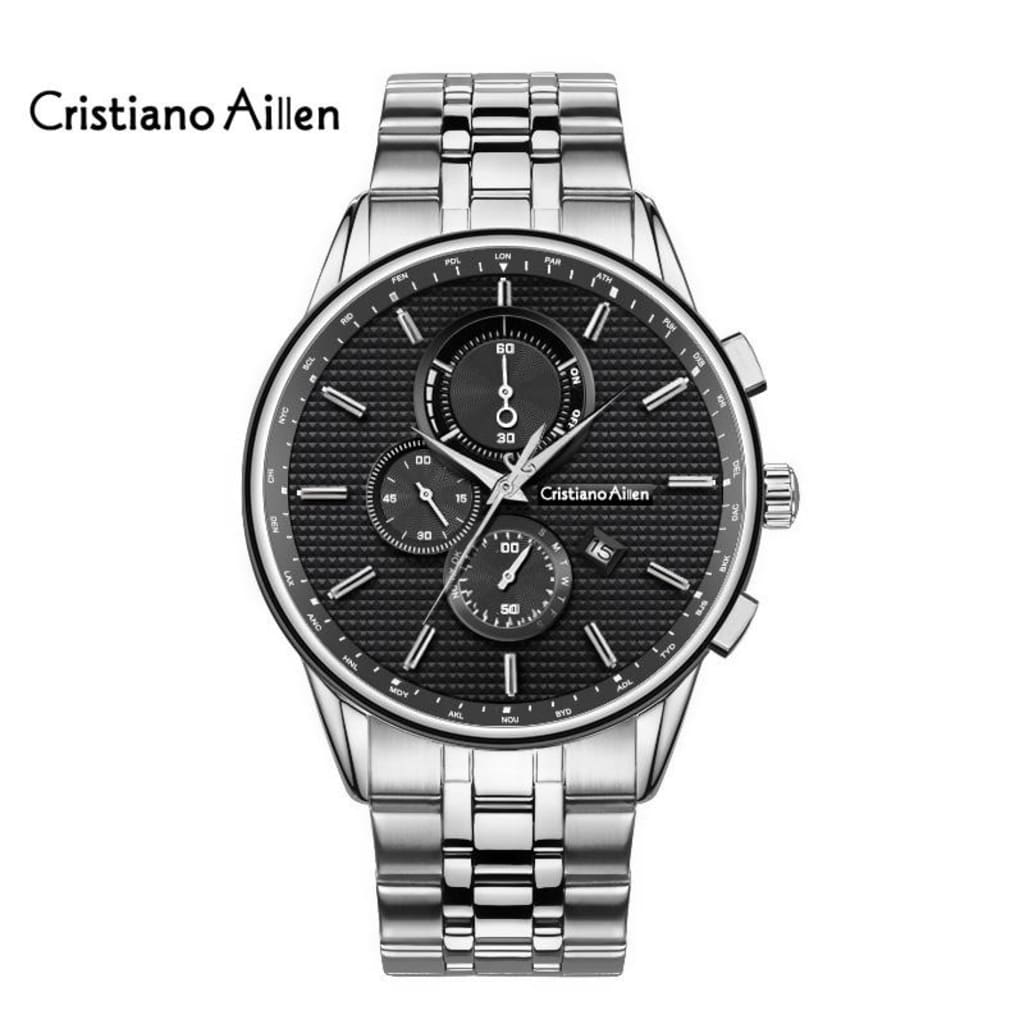 Jam Tangan Pria Cristiano Aillen CA 0848G Chrono Off di qeong.com