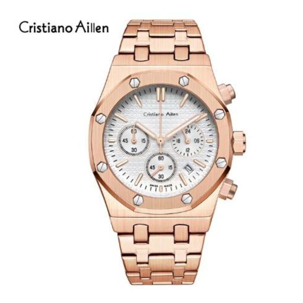 Jam Tangan Pria Cristiano Aillen CA 0833G Chrono di qeong.com