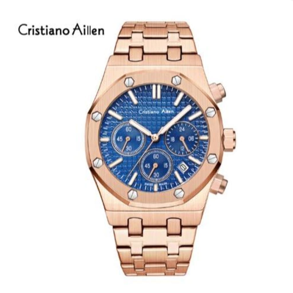 Jam Tangan Pria Cristiano Aillen CA 0833G Chrono di qeong.com