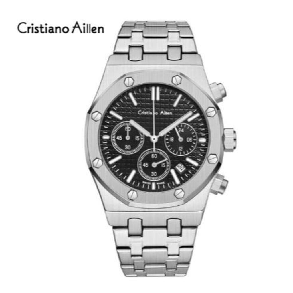 Jam Tangan Pria Cristiano Aillen CA 0833G Chrono di qeong.com