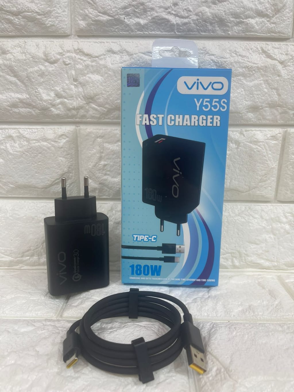 CHARGER VIVO Y55S 180W FULL BLACK di qeong.com