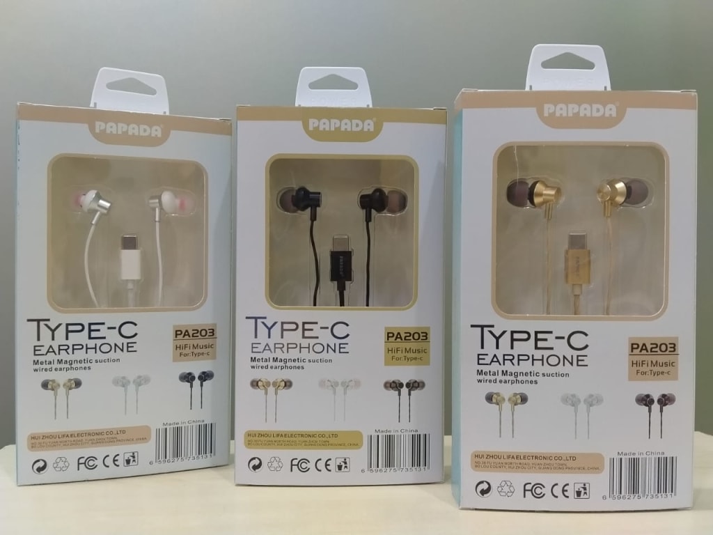 HANDSFREE SERIES PAPADA  TYPE C di qeong.com