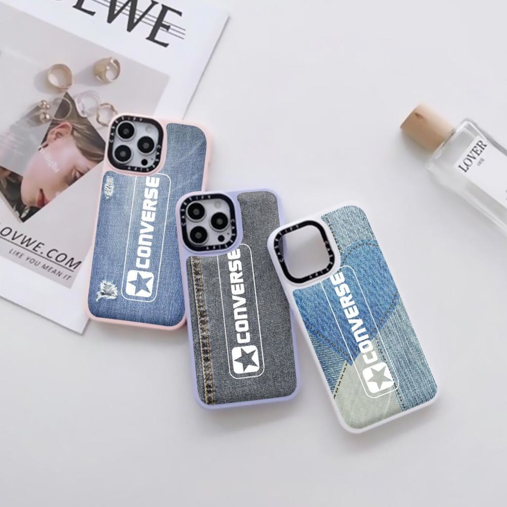 TPU PUFFY CASETIFY CONVERSE JEANS di qeong.com