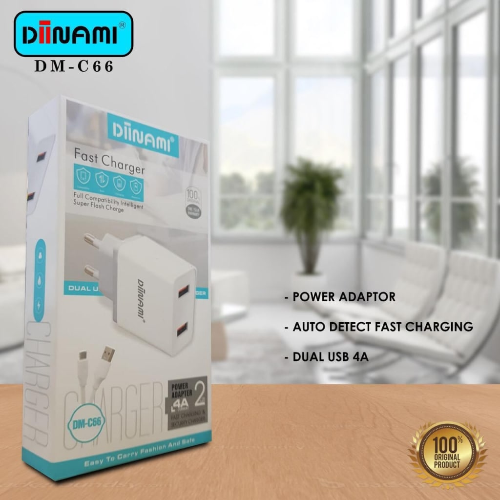 CHARGER DIINAMI 2 USB C66 4A MICRO di qeong.com