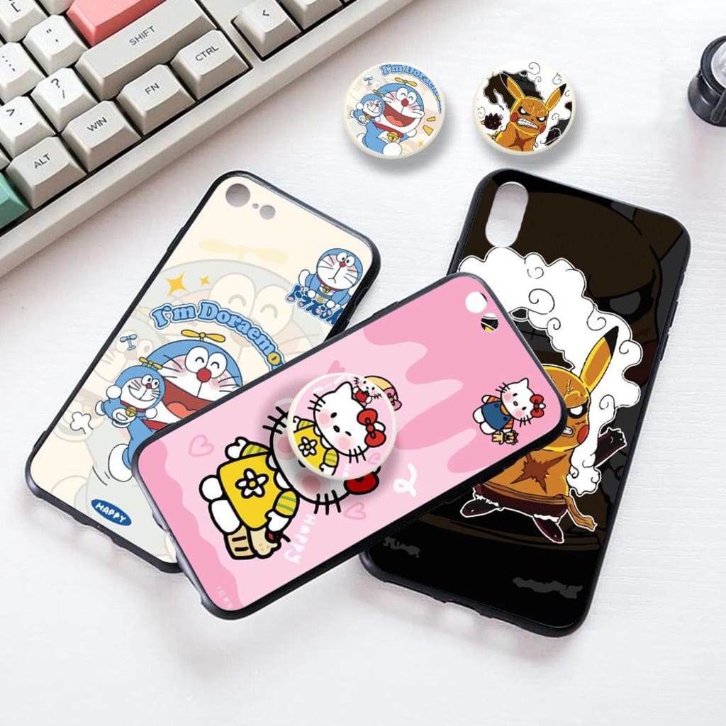 SOFTCASE DOVE MOTIF SUGARY LOVERS + POPSOCKET MOTIF di qeong.com