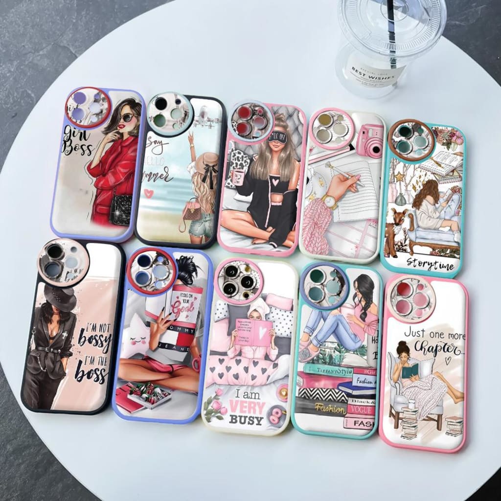 TPU BUBBLE CASE CHILL TIME GIRLL di qeong.com