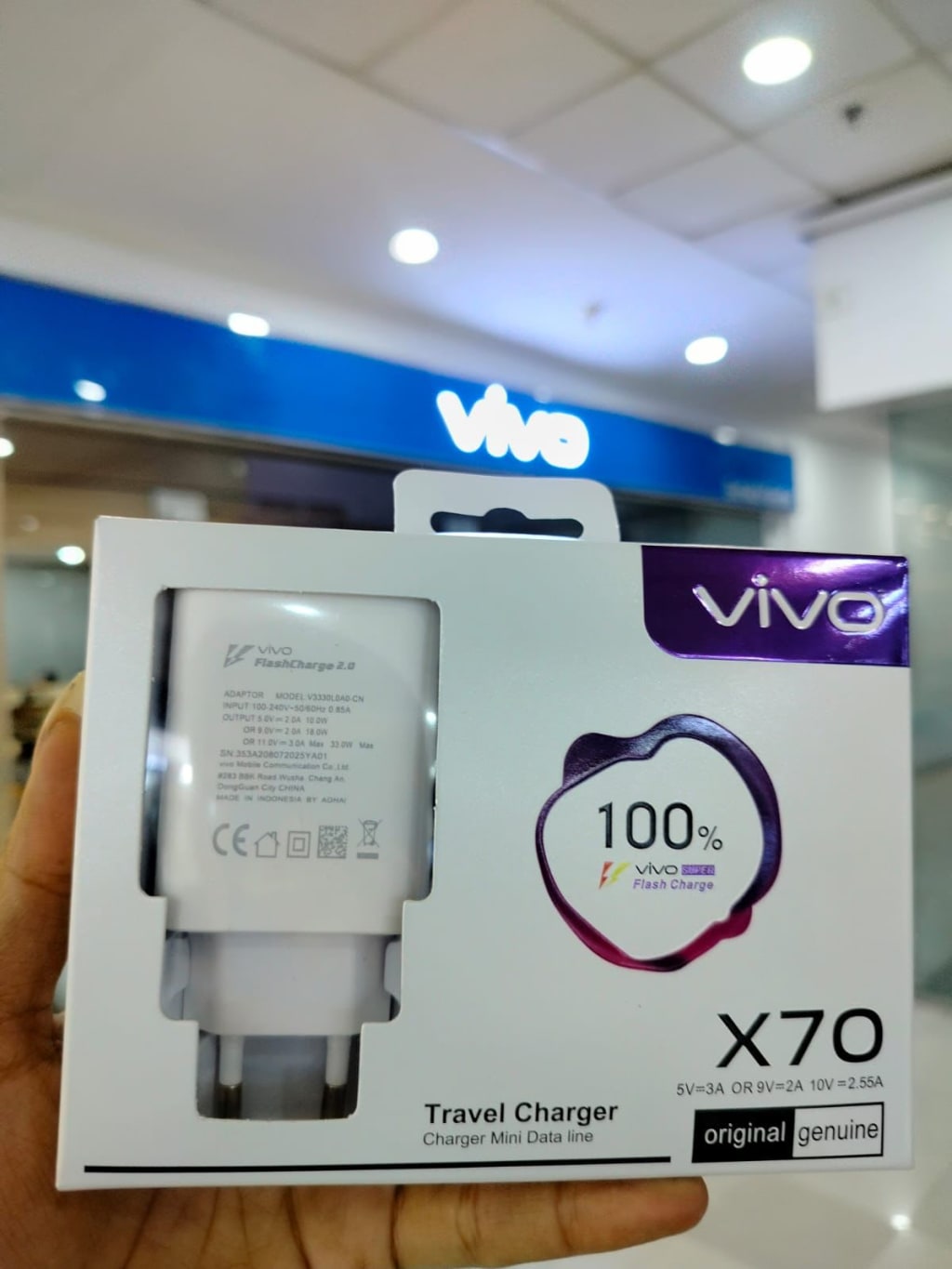 CHARGER VIVO X70 FAST CHARGING ORI di qeong.com