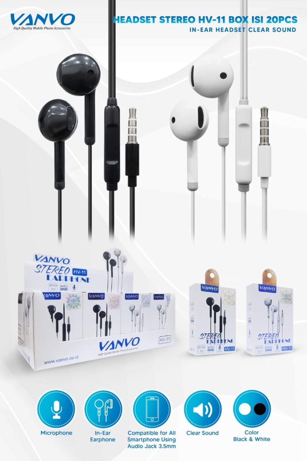 HANDSFREE VANVO ORIGINAL PREMIUM di qeong.com