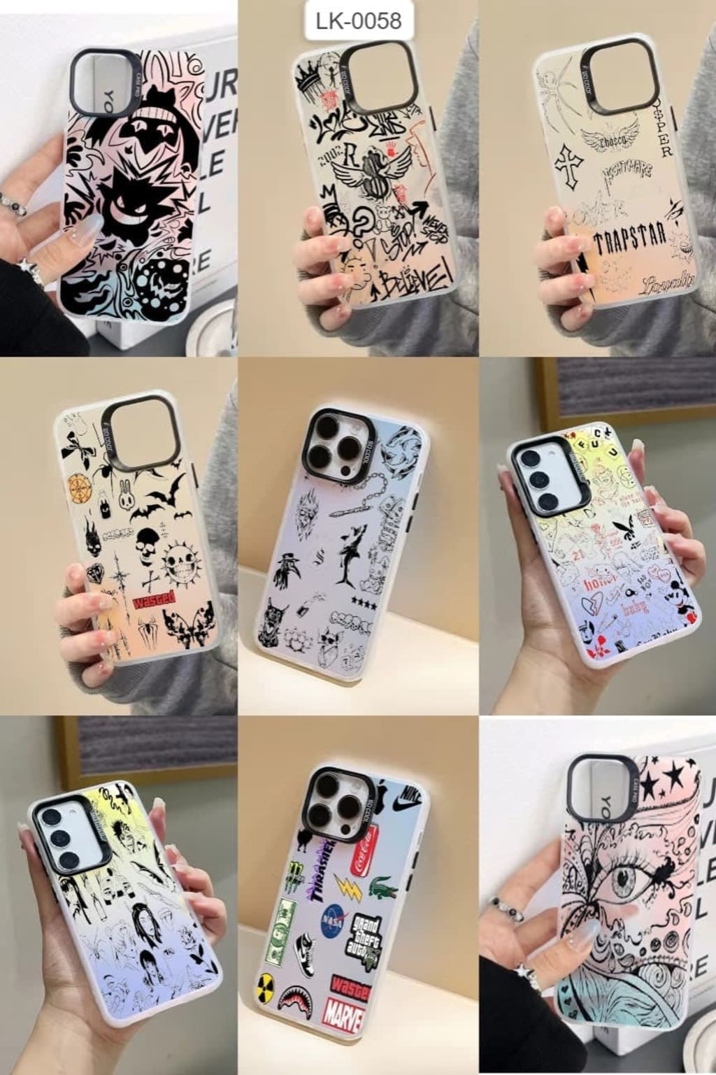 SOFTCASE IMD TATOO DARK HOLOGRAM SO COOL di qeong.com