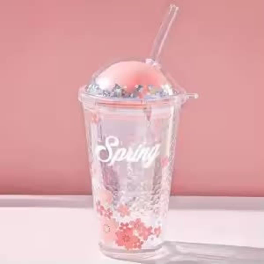 BOTOL TUMBLER KACA + SEDOTAN 450 ML di qeong.com BOTOL TUMBLER KACA + SEDOTAN 450 ML di qeong.com