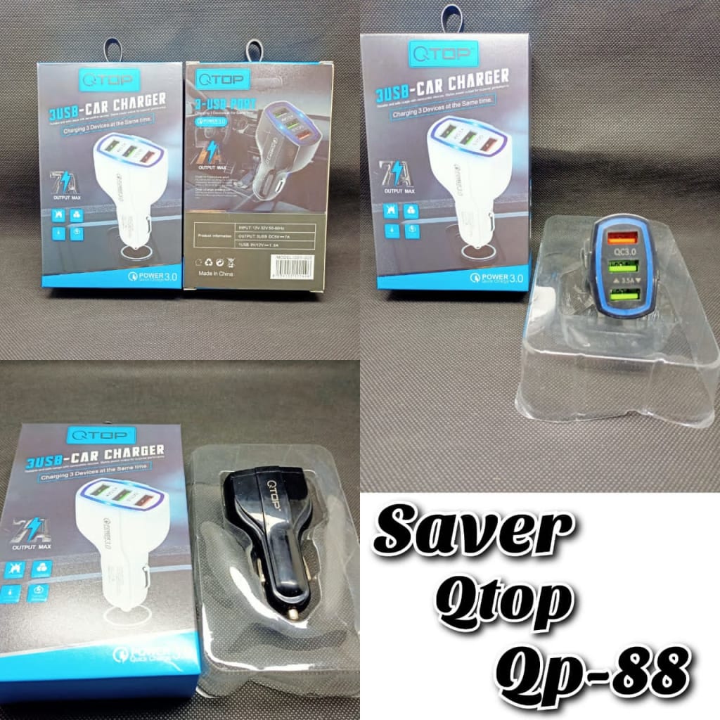 SAVER CHARGER MOBIL QP- 88 3 USB di qeong.com SAVER CHARGER MOBIL QP- 88 3 USB di qeong.com