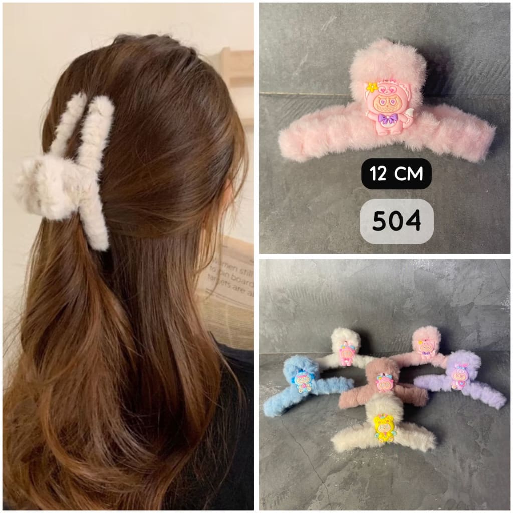 JEPIT RAMBUT BULU LABUBU di qeong.com JEPIT RAMBUT BULU LABUBU di qeong.com