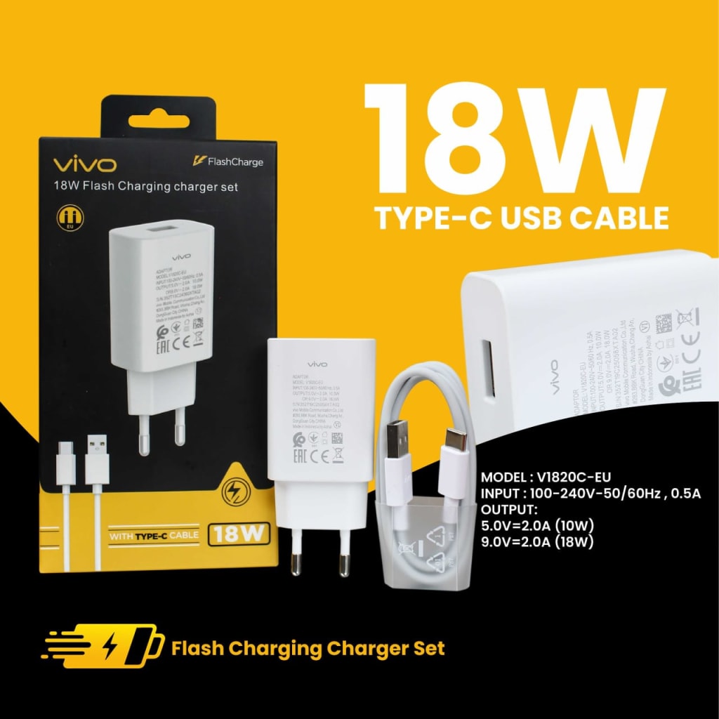 CHARGER VIVO 18W TYPE C di qeong.com CHARGER VIVO 18W TYPE C di qeong.com