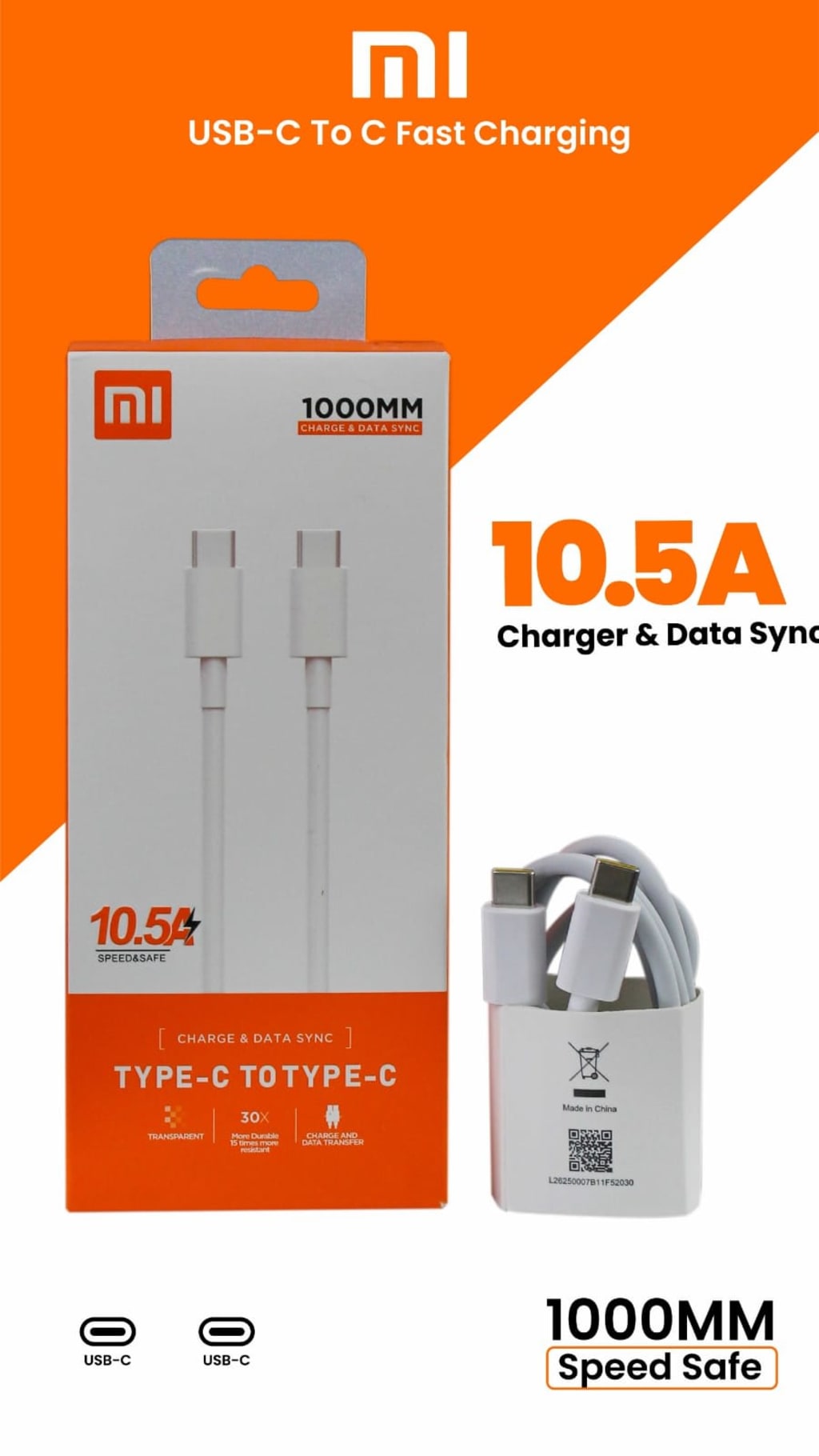 KABEL DATA XIAOMI 10.5A C TO C di qeong.com KABEL DATA XIAOMI 10.5A C TO C di qeong.com