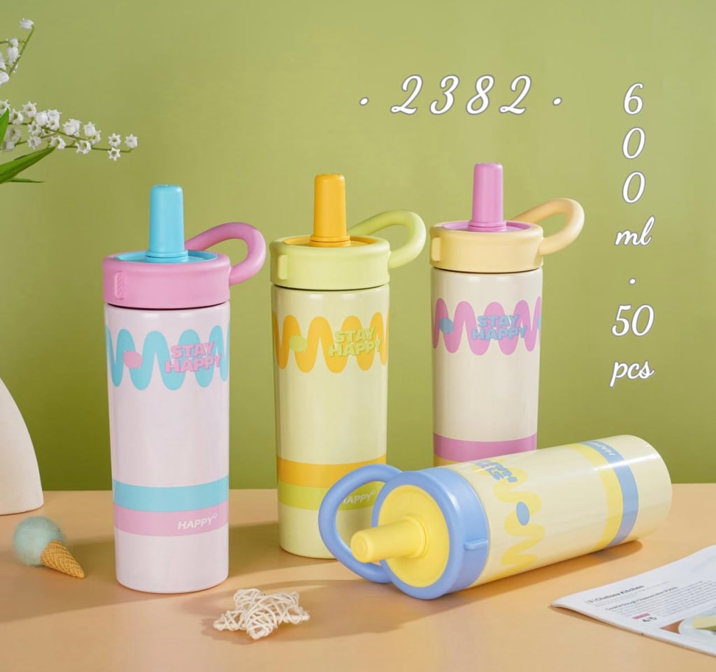 BOTOL MINUM KODE 2382 600 ML STAINLESS di qeong.com