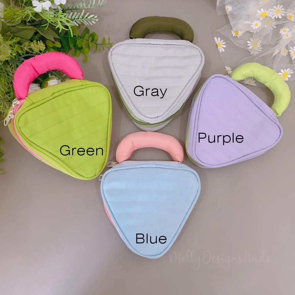 TAS / POUCH KOSMETIK TRIANGLE di qeong.com