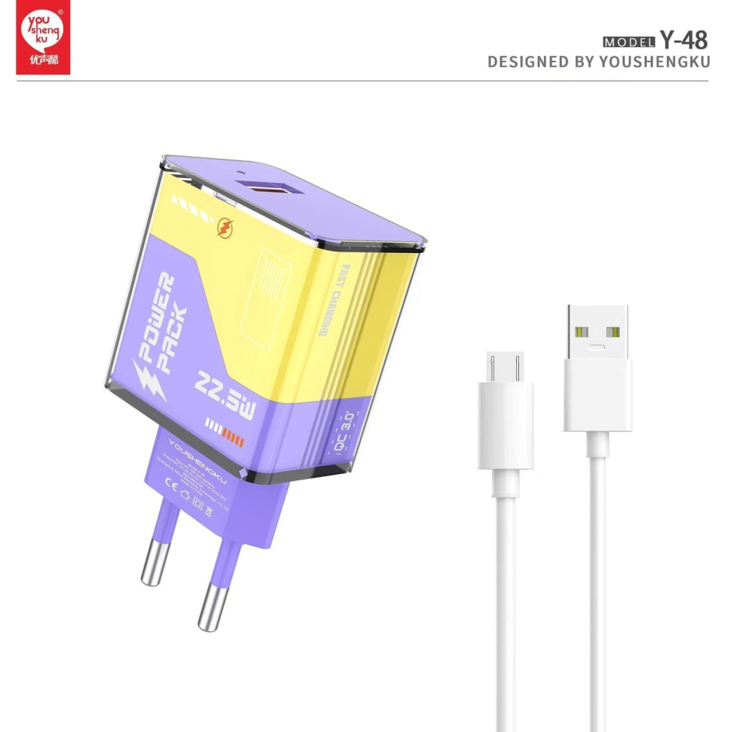 CHARGER YOUSHENGKU MODEL Y-48 QC 3.0 22.5W di qeong.com
