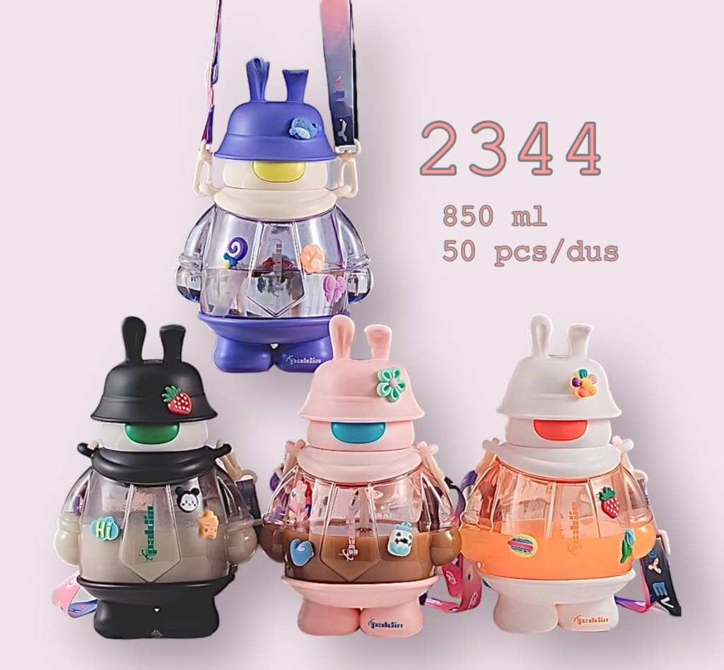 BOTOL MINUM TOPI RABBIT 850ML KODE 2344 di qeong.com