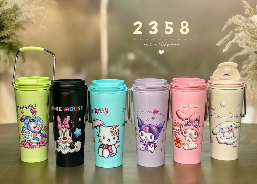 TUMBLER MINI KUROMI 450 ML KODE 2358 di qeong.com