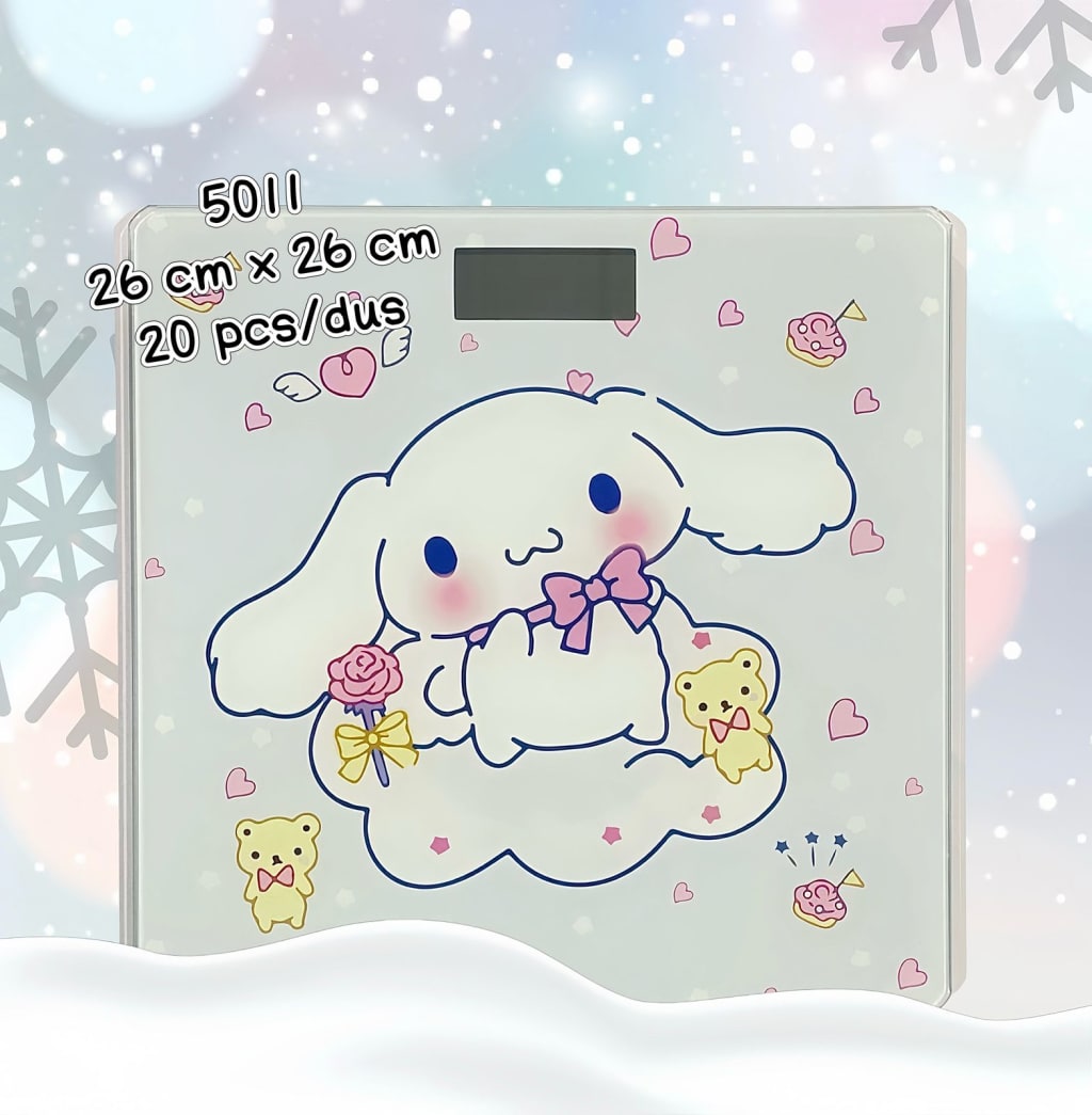 TIMBANGAN BADAN MOTIF KUROMI/MELODY di qeong.com